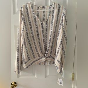 NWT Pink Republic long sleeve blouse